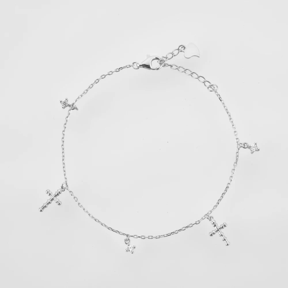 Blessed - Bracelet avec pendentif croix - Femme