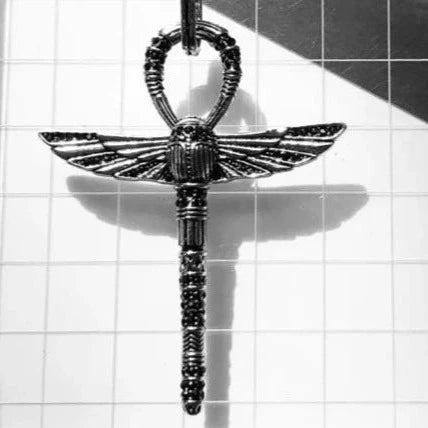 Life - Collier en argent avec un pendentif Ankh