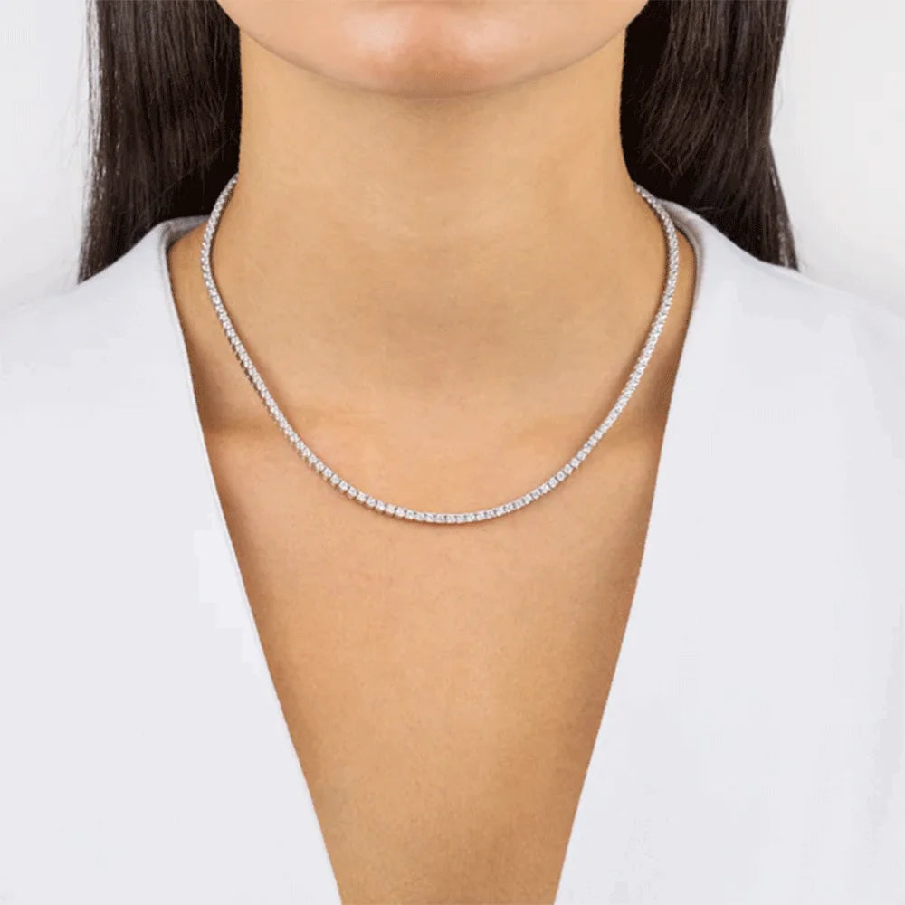 Luxia - Collier ras du cou avec cristaux - Femme