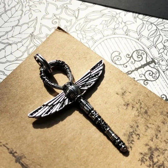 Life - Collier en argent avec un pendentif Ankh